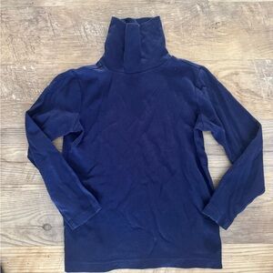 Primary Deep Blue Turtleneck Top